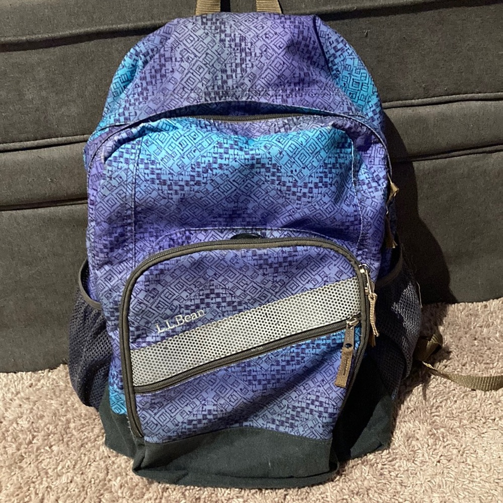 LL Bean deluxe book back pack.